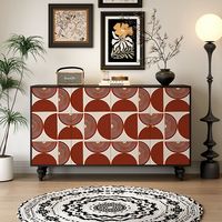 Cabinets de salon peints à la main avec des conceptions artistiques personnalisables et une finition durable