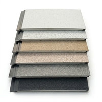 Panneau isolant en métal avec granulats de pierre de quartz résistant aux UV et anti-décoloration, haute résistance aux intempéries, imperméable, ignifuge, pour villas modernes et usage domestique