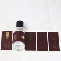 Étiquette de bouteille cosmétique personnalisée en usine, autocollant en vinyle imperméable, impression d'autocollants, feuille d'or, logo, étiquette de bouteille de parfum imprimée