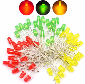 5มิลลิเมตร <span class=keywords><strong>LED</strong></span> ไดโอดเปล่งแสงสีแดงสีเหลืองสีเขียวสีฟ้าและสีขาวผสมห้าสี DIY ตัวอย่างกระเป๋าโรงเรียนชุด - Product Image 1