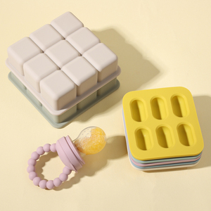 Nouvel ensemble d'alimentation pour nouveau-nés : plateau en silicone pour <span class=keywords><strong>lait</strong></span> <span class=keywords><strong>maternel</strong></span>, jus de fruits et purées de fruits, idéal pour la congélation des aliments pour bébés - Product Image 4