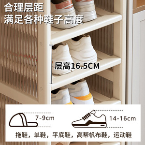 Multi Tier Shoe Rack 5 Layer Space Saving Storage Shelf For Home Bedroom Living Room Small Area Narrow Hallway - Product Image 4