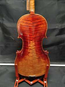 Violon artisanal anti-grain antique 1/32-4/4, fabriqué par un maître luthier, avec de superbes grains clairs et un manche à belle veine, violon de qualité supérieure - Product Image 2