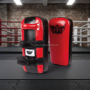 Advanced Leather Artificial Leather Thai Pads Thick EVA <b>Foam</b> Padding Dual Hook Loop Closure <b>for</b> Sports Safety IRON PUNCH IP-1702 - Product Image 3