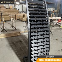 Présentoir vertical personnalisé en métal pour échantillons de pierre, support de sol pour marbre et carreaux de quartz