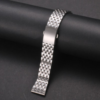 Bracelet en acier inoxydable 18mm 20mm 22mm Bracelet de montre en métal de remplacement Bracelet de poignet fermoir pliant accessoires de montre pour Omega 007