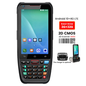 Cầm tay gồ ghề Android 4G di động PDA 1D/2D Máy quét mã vạch đọc dữ liệu công nghiệp Collector thiết bị đầu cuối - Product Image 1