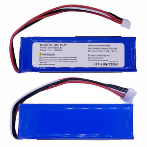 Batterie pour haut-parleur Bluetooth <span class=keywords><strong>Harman</strong></span> <span class=keywords><strong>Kardon</strong></span> <span class=keywords><strong>Go</strong></span> <span class=keywords><strong>Play</strong></span> Puissante batterie polymère lithium-ion 3000mAh GSP1029102 01 Audio Bateria - Product Image 1