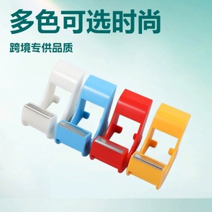 Hand Operated Tape Cutter 7.5cm x 4cm x 3cm Stainless Steel Blade ABS Material Blue Color General Purpose Utility Knife - Product Image 5