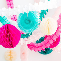 Guirlandes de fleurs en papier 3D trèfle à quatre feuilles à suspendre, décorations de fête, serpentins en papier DIY pour mariage, douche nuptiale, fiançailles