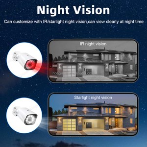 Système de <span class=keywords><strong>Surveillance</strong></span> 4K Hongnaer Kit Complet de Caméras de Sécurité CCTV Analogiques d'Extérieur avec DVR Audio Vidéo 4 Canaux 8 Canaux AHD 2MP 5MP 8MP pour la <span class=keywords><strong>Maison</strong></span> - Product Image 3