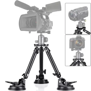 Support de trépied de caméra de charge de 50KG, support de ventouse de voiture pour Canon EOS DSLR