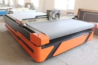 Machine de découpe numérique CNC à couteau oscillant automatique pour polyester, machine de découpe de tissu à couteau rond automatique