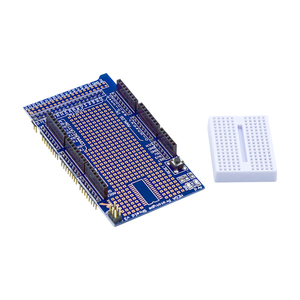 Komponen Elektronik KUONGSHUN MEGA Proto Prototype <span class=keywords><strong>Shield</strong></span> V3.0+170PTS Breadboard Expansion Board untuk <span class=keywords><strong>Arduino</strong></span> Mega 2560 R3 Kit - Product Image 2