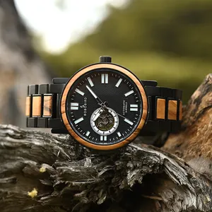 Nuovo arrivo prezzo all'ingrosso della fabbrica logo personalizzato personalizzato basso ordine classico orologio in legno di quarzo all'ingrosso