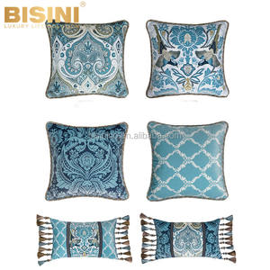 Ipomoea <span class=keywords><strong>Alba</strong></span> estilo azul flores pájaros diseño cojines para lectura reposo en cama <span class=keywords><strong>serie</strong></span> festiva sala de estar jardín luz de la luna - Product Image 6