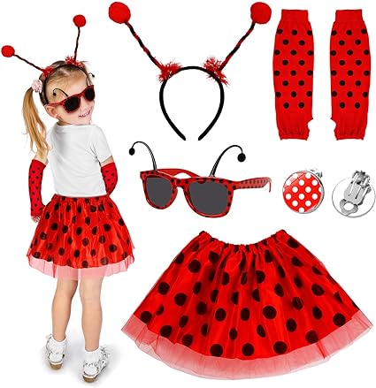 Costume De Coccinelle Pour Bébé Fille – 12-18 Mois – Robe, Ailes Et Serre-tête Inclus – Fiesta Guirca