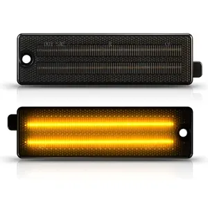 2 Stuks Voor-En Achterste Rookbehuizing Bumper Led-Zijmarkeringset Voor Pontiac Firebird 1998-2002