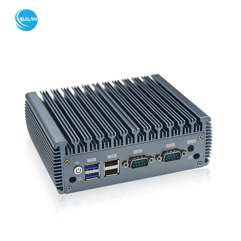 Mini Pc Industri Fanless J4125 2.7ghz Wifi, papan sentuh saku kasar Pc dengan COM Bus seri papan paralel untuk Windows10