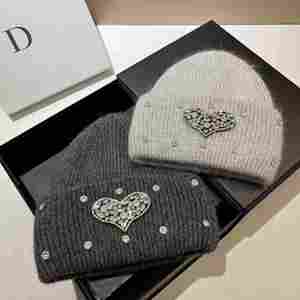 Gorros de Invierno Unisex de Alta Calidad al por Mayor, Gorro de Punto con Pedrería Brillante, Forro de Piel de Conejo, Transpirable e Impermeable para Viajes - Product Image 2