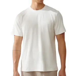 男士t恤捆绑高品质批发定制t恤低最小起订量200 gsm纯白色t恤