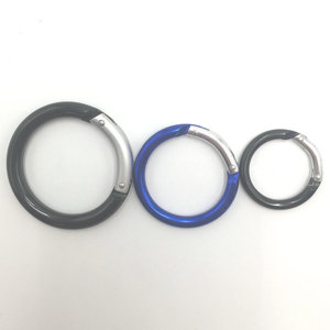 Lớn Tròn nhôm <span class=keywords><strong>Carabiner</strong></span> móc kim loại tròn với kết thúc đồng bằng - Product Image 5
