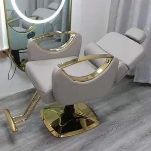 2023 vente en gros chaise de salon de coiffure chaise de barbier peut être placée à l'envers rasage ascenseur rotatif repassage et teinture chaise de coupe de cheveux