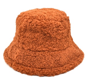 Faux shearling Fluffy mùa thu mùa đông dành cho người lớn OEM Polyester unisex được trang bị Teddy berber lông sherpa lông xô <span class=keywords><strong>hat</strong></span> - Product Image 6