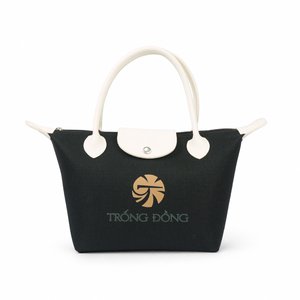 Sac à main carré en jute pour femme avec logo personnalisé, poignées en cuir PU et fermeture éclair – Cadeau d'entreprise – Vente chaude – Fabricant OEM/ODM - Product Image 1