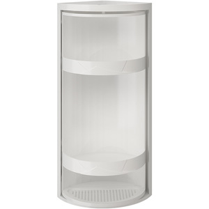 Kitchen Storage Rack <b>Corner</b> Wall Mounted Rotating <b>Shelf</b> For Seasonings And Condiments Round Design - Product Image 5