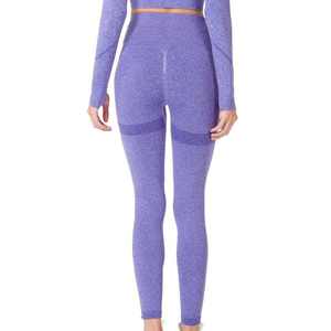 Leggings Deportivos de Cintura Alta Regina, Largos, Push-Up, Sin Costuras, Mezcla de Poliamida y Elastano, Color Morado, para Yoga y Fitness - Product Image 1