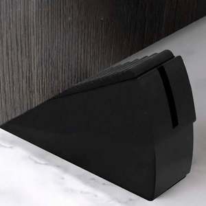 Butée de porte réglable robuste anti-collision décorative rétractable antidérapante en acier inoxydable, grand modèle large, bloqueur de courant d'air sûr - Product Image 6