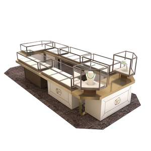 Gold <strong>Jewellery</strong> Shops Interior Design Images Wood Jewelry Display Furniture - Product Image 4