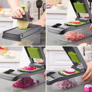 <strong>Fullstar</strong> 14 in 1 Kitchen Vegetable Slicer Chopper Potato Cutter Grinder Cutting Tool Fruit and Vegetable Chopper