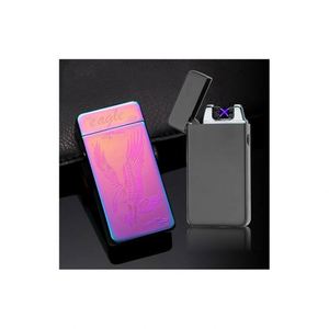 Gas trường hợp Plasma Flint Refill có thể sạc lại USB nguyên tử ARC máy bay phản lực tinh ranh Tesla sexy xì gà gỗ da trống cho nhẹ hơn - Product Image 6