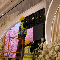Pantalla LED de Alquiler para Interiores P3.91, Gabinete Ligero de Cierre Rápido, Pantalla LED a Todo Color para Grandes Banquetes de Boda