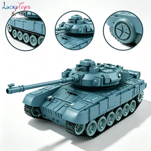 รถบังคับวิทยุรุ่น T90 ของรัสเซีย ขนาด 1:18  ควบคุมด้วยรีโมท <span class=keywords><strong>2</strong></span>.4GHz พร้อมเสียง แสง และระบบต่อสู้ด้วยอินฟราเรด - Product Image 4
