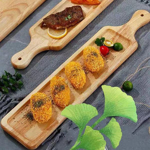 Newell, venta al por mayor japonesa, plato para servir <span class=keywords><strong>sushi</strong></span>, Plato decorativo personalizado para servir frutas, bandejas de madera para <span class=keywords><strong>sushi</strong></span> con asas - Product Image 6