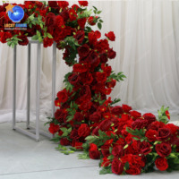Chemin de Table à fleurs en soie pour mariage, LFB2099-3