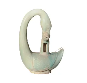 Tang Sancai Swan Lamp Sculptuur Keramisch Antiek Relatiegeschenk Woonkamer Hotel Interieurdecoratie