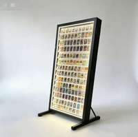 Dernier design : Présentoir lumineux en métal transparent avec LED pour cartes gradées PSA