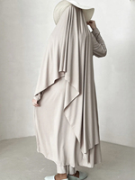 Burkini Grande Taille Modeste Ensemble 3 Pièces en Nylon et Élasthanne Maillot de Bain Imperméable Long Burkini pour Femmes Musulmanes