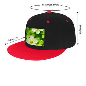 Imagen personalizada Hip Hop Style Flat Bill Sports Sombreros con patrón frontal - Product Image 1