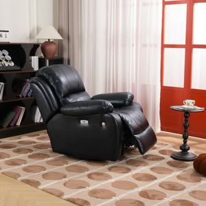 DOSER Moderner Einzelner Elektrischer Relaxsessel mit Massagefunktion, Lederpolsterung, Metallbeinen, Handyhalterung & USB-Anschluss - Product Image 3