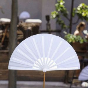 Abanico Plegable de Plástico Grande y Colorido de 33 cm, Personalizado, Abanicos de Kung Fu para Mujeres, para Baile Festivo y Graduación - Product Image 3