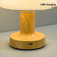 Lampe de table LED rétro en forme de champignon, contrôle tactile USB, 3 niveaux de luminosité réglable, lumière douce, lampe de nuit pour chambre à coucher, salon, café, bar