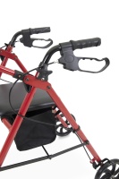 Walker Rollator Aluminium Ringan dengan Kursi yang Nyaman dan Rem yang Tahan Lama
