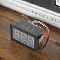 HYT V27 Merah Hijau Biru Dua-Kabel DC 4.5V-30V Voltmeter Digital 0.56-Inci dengan Layar LED Akurasi 0.1%