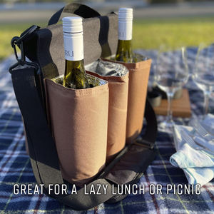 Porte-bouteille de vélo porte-eau accessoires de bière sac fourre-tout isolé porte-bouteille de vin porte-bouteille de boisson Caddy porte-bébé pochette - Product Image 2