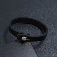 Bracelet en cuir véritable fait main vintage, bracelet polyvalent en cuir de vache, bracelet de mode pour couples, bracelet pour homme